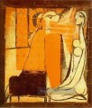 Confidences Deux femmes karton pour une tapisserie 1934 kubismus Pablo Picasso